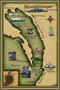 Custom Map of Islandmagee, Northern Ireland