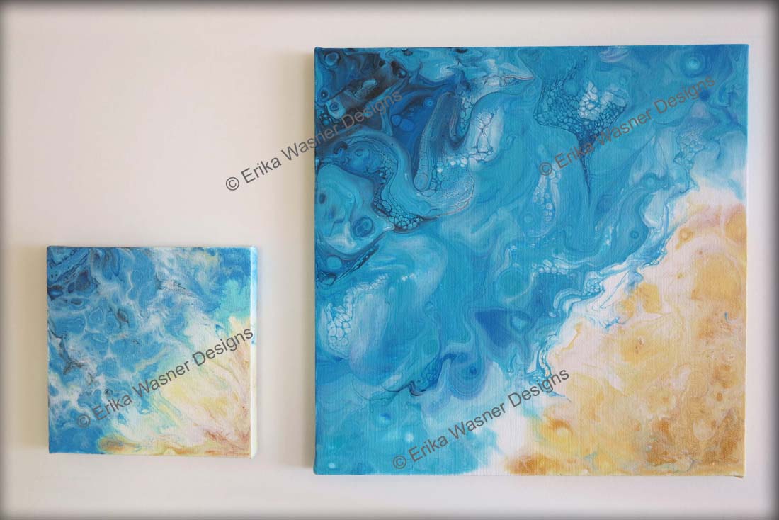 EWD Acrylic Fluid Painting CarriesBeach