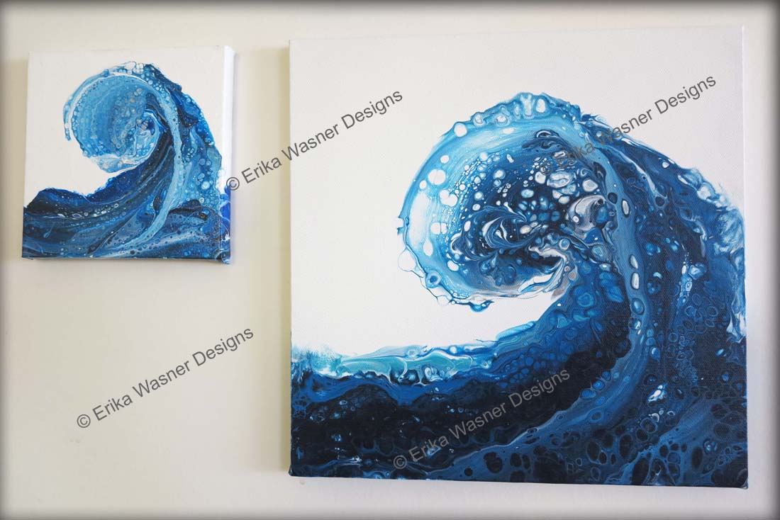 EWD Acrylic Fluid Painting CarriesWave