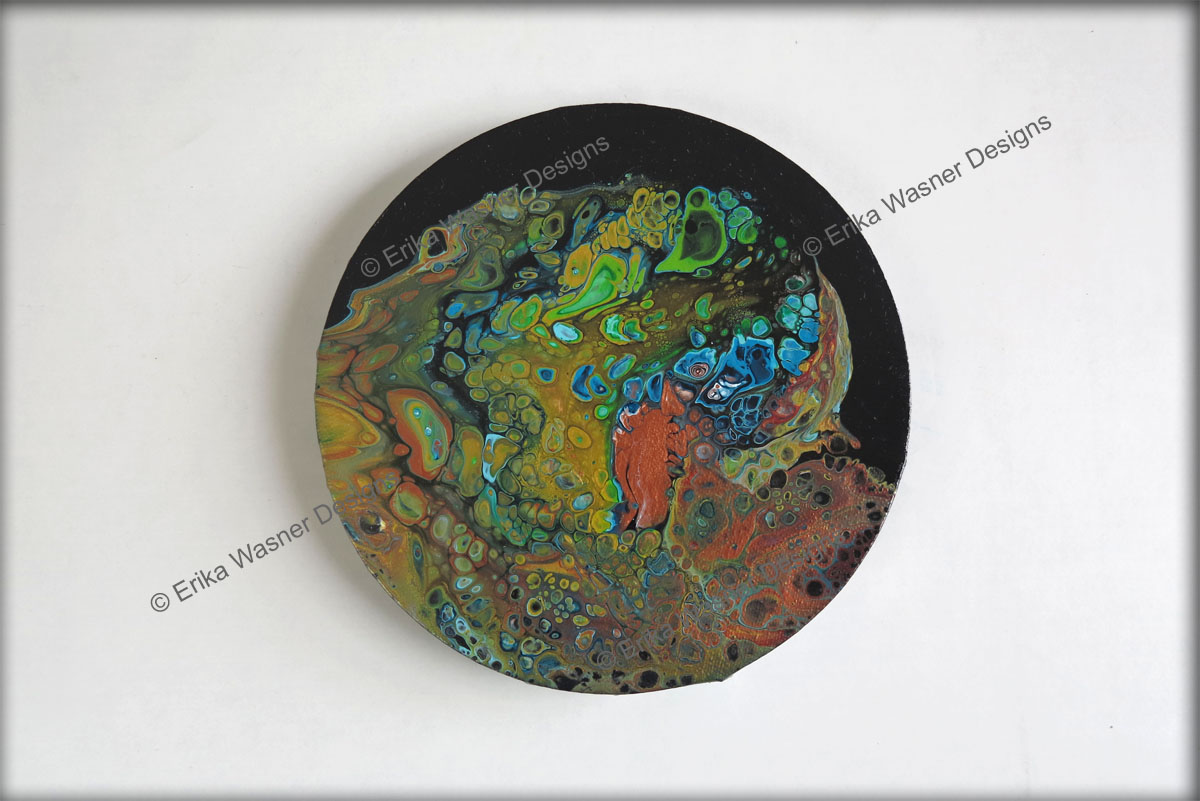 EWD Klimt Colors Circle Canvas